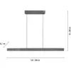 Neuhaus PURE - Hanglamp e-Lift + e-Slide L 120-200 cm donker grijs