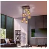 Paul Neuhaus kreta - Art Deco Plafondlamp - 9 lichts - L 320 mm - Roes...