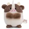 NICI Peluche Vache Moona de 5cm beige - Doudou en peluche, mignonne peluche à câliner, pour jouer, pour enfants et adultes, une excellente idée de cadeau