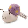 NICI Doudou escargot 12cm avec message « Have a slow day - lilas - Pel...