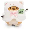 Peluche Nici Chien Hiro avec bubble tea et costume Ours Polair 8 cm