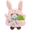 Nici knuffel kat Angy 8cm met cactus - schattig pluche speelgoed.