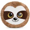 NICI Coussin en peluche GLUBSCHIS paresseux Heywood 32x32cm brun - Oreiller en peluche doux pour les garçons, les filles, les bébés - idéal pour la maison, la maternelle ou en déplacement