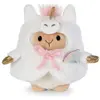 Magni Peluche Nici Mouton Wools avec arc en ciel et costume licorne 8 cm