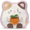 NICI, Coussin pour enfant, Plüschkissen Katze Angy mit Blumentopf