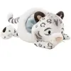 Nici Léopard Des Neiges Eleni Boule De Neige Peluche 45 Cm