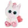 Nici Knuffeleenhoorn Glubschis Junior 15 Cm Pluche Wit/roze