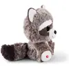 Nici raton laveur en peluche Glubschis Clooney junior 25 cm gris/blanc
