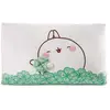 NICI MOLANG 48878 Coussin rectangulaire avec trèfle Blanc 43 x 25 cm