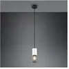 TRIO TOSH - Hanglamp - Zwart-wit - excl. 1x E27 40W - Aanpasbaar in ho...