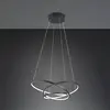 TRIO DARVIN - Hanglamp - Zwart mat - incl. 1x SMD 34 W - Instelbare lichtkleur - Dimbaar met schakelaar - Plafondbevestiging - Niet geschikt voor externe dimmer - In hoogte verstelbaar - DIP - Schakelaar