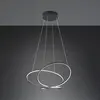 TRIO DARVIN - Hanglamp - Zwart mat - incl. 1x SMD 52 W - Dimbaar met s...