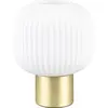 TRIO DIVA - Tafellamp - Messing mat - excl. 1x E27 8,5 W - Snoerschakelaar