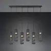 6-lichts koker hanglamp Stream zwart - 364000632
