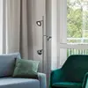 TRIO ROMEO - Vloerlamp - Zwart mat - incl. 3x SMD 5 W - Voetschakelaar...