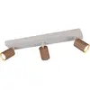 Trio Plafonnier lampe de chambre métal café 3 ampoules orientable GU10...