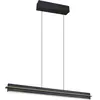Suspension LED, plafonnier, noir, doré, tactile, dimmable, H 150 cm