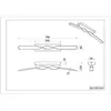 Reality Plafonnier applique murale noire forme vague LED L 79 cm