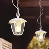 Trio Suspension d'extérieur en aluminium blanc E27 lanterne IP44 H 82 cm