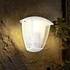 Trio Applique murale d'extérieur en aluminium blanc, lanterne E27 IP44...