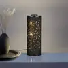 Lampe de table LED lampe de chevet lampe de lecture métal motif trou n...