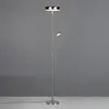 RL Lampadaire LED, lampe de bureau, nickel mat, dimmable, télécommande...