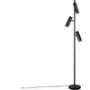 TRIO SOKA - Vloerlamp - Zwart mat - excl. 3x GU10 5 W - Voetschakelaar