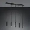 Trio, Suspension, 367700532 Soka GU10 Pendelleuchte 5-fach  5,5cm Schw...