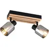 REALITY TRAVIA - Spot - Zwart mat - excl. 2x E14 4 W - Wand- en plafon...