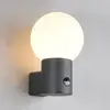 TRIO MURES - Wandlamp - Antraciet - excl. 1x E27 4 W - Bewegingssensor...