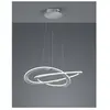 Suspension 2 Cercles Led Oakland Nickel Mat Dimmable Trio Lighting