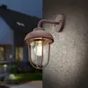 Lampe d'extérieur TRIO Duero 33cm couleur rouille en aluminium et verr...