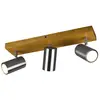 TRIO MARLEY - Spot - Nikkel mat - excl. 3x GU10 4,5W - Houten element