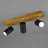 Trio Lighting Plafonnier Avec Spots Marley, Noir Mat, 3 Lampes