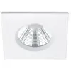 Trio - Faretto encastrable carré Zagros blanc Led 5W IP65 8x8 cm