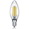 TRIO, Ampoules, Kerze 1xE14, max.4,0 W Corps: Verre, Transparent clair...