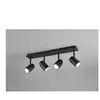 Trio Lighting Trio Angelo Spot De Plafond Moderne À 4 Lumières Bar Noir Mat Ip44
