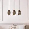 RL LIVE YOUR LIGHT REALITY BIDAR - Hanglamp - Zwart-goud - excl. 3x E27 4 W - Voetschakelaar - Zwenkbaar