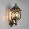 TRIO VOLTURNO - Wandlamp - Antieke roest - excl. 1x E27 4W - Buitenver...