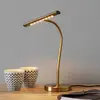 Trio Lighting Lampe À Poser Led Curtis Souple, Laiton Ancien