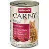 6x400g Animonda Carny, boeuf & coeur - Pâtée pour chat