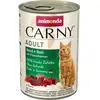 6x400g Animonda Carny, boeuf, chevreuil & airelles - Pâtée pour chat
