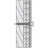 Hewi - fixation LifeSystem 802 Vis à bois à tête fraisée BM123 10 x 80