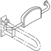 Hewi, Miroir, Support de dos SERIE 801 droit blanc pur
