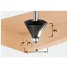 Festool Fraise à chanfreiner HW avec queue de 8 mm HW S8 D36/45°