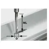 FESTOOL Fraise aluminium HS avec queue 8mm HS S8 D5/NL23