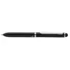 ONLINE 31019/3D Stylo bille MULTI TOUCH PEN, noir, bi-couleur à encre rouge et bleu, rechargeable, avec pointe de stylet pour les smartphones et tablettes