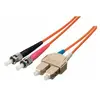 Equip 252333 FO Duplex Jumper ST/SC 9/125? 3,0m, yellow, LSOH