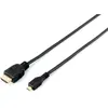Equip High Speed HDMI kabel Ethernet HDMI Type A->microHDMI Type D, 1,00 m