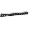 Equip 333309 Multiprise 19" (1U) 7 prises avec parasurtenseur et inter...